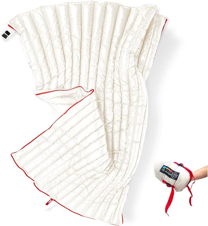 Ultralight Backpacking 32-50F Down Sleeping Bag - White