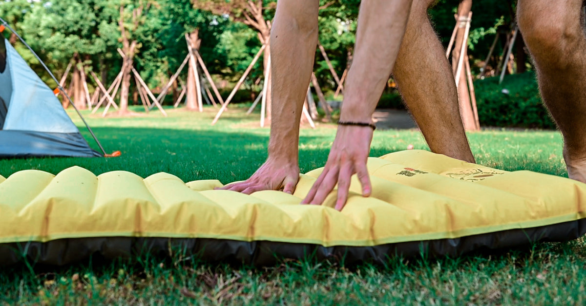 Inflatable Camping Sleeping Pad with Built-in Pump, Extra Thickness and Wide Plus - Airlive2000P