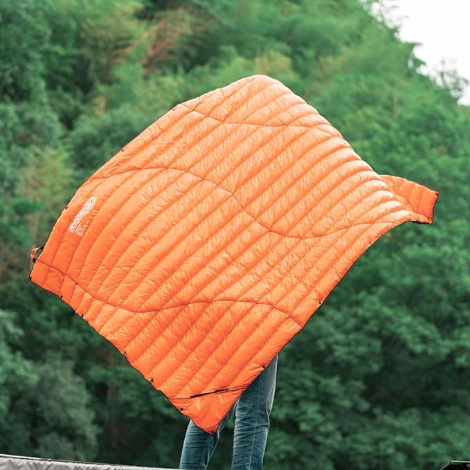 Ultralight Down-filled Camping Blanket - Orange