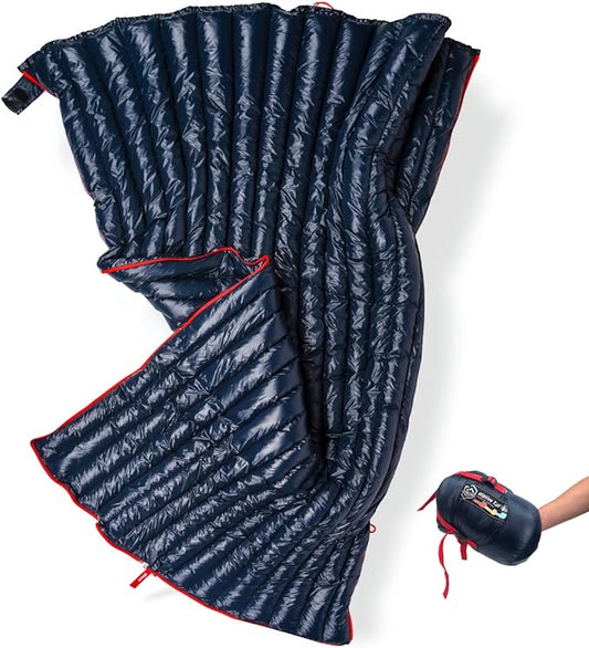 Ultralight Backpacking 32-50F Down Sleeping Bag - Navy