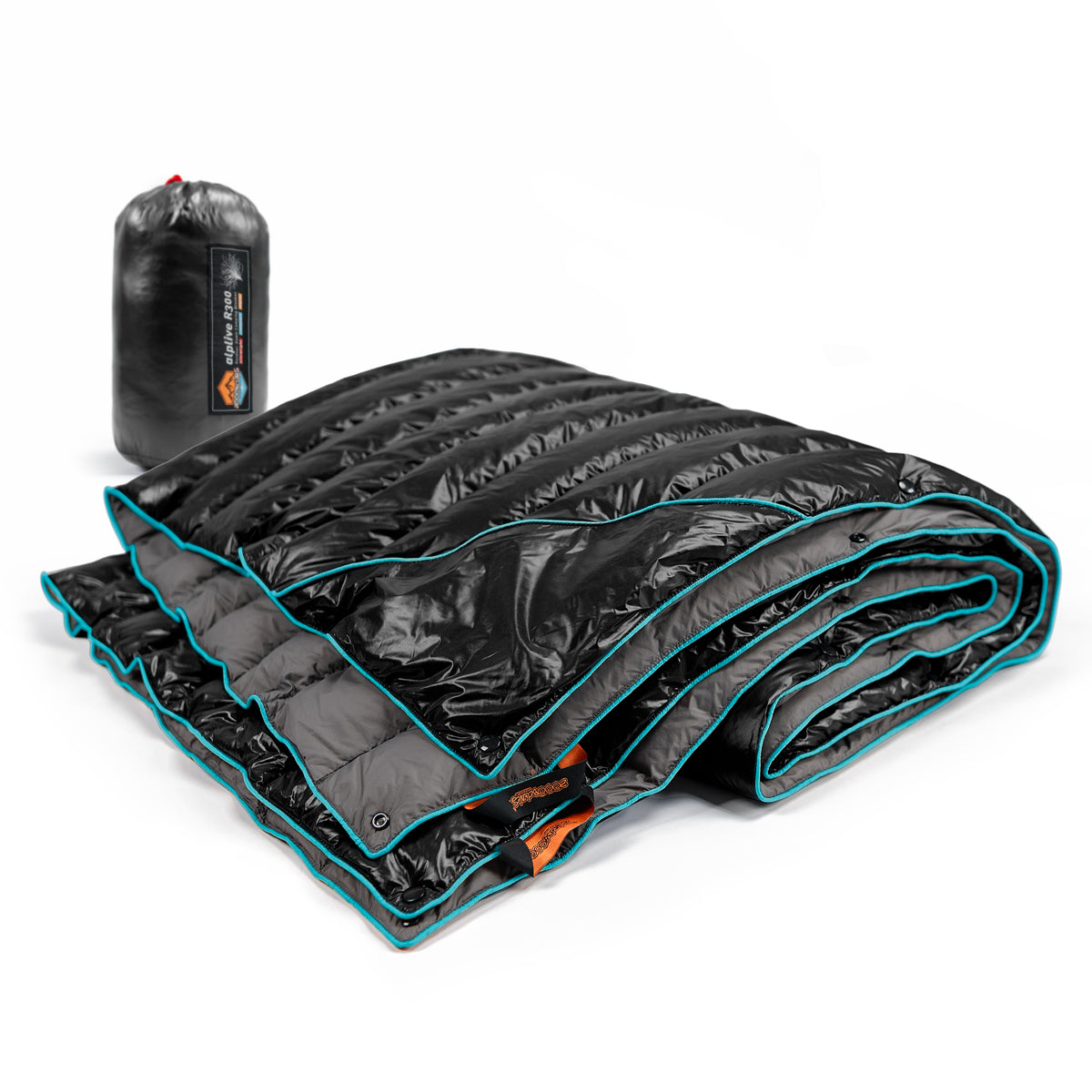 Ultralight Down-filled Camping Blanket - Black