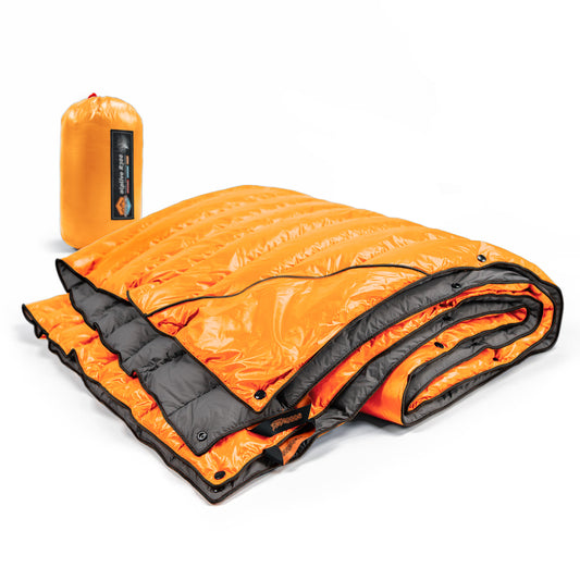 Ultralight Down-filled Camping Blanket - Orange