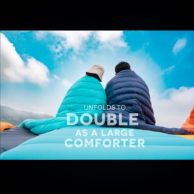 Ultralight Backpacking 32-50F Down Sleeping Bag - Fantasy Blue