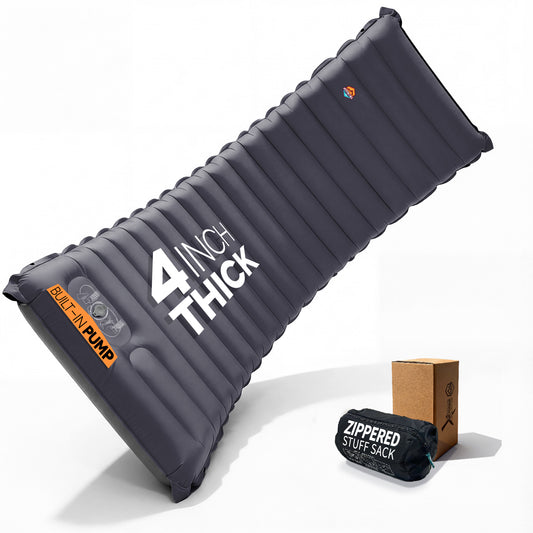 Camping Inflatable Sleeping Pad with Built-in Pump, Extra Thickness - AIRLIVE2000