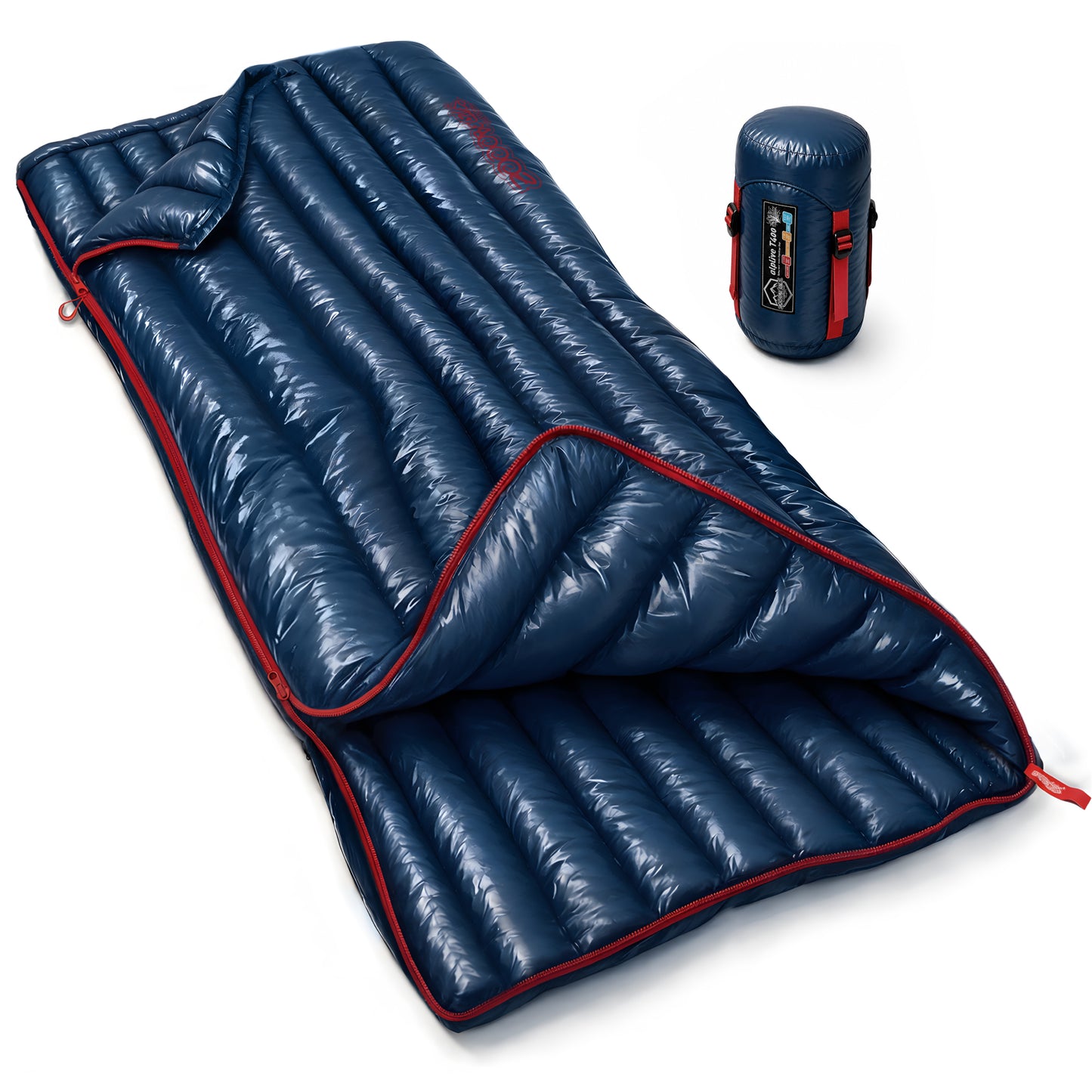 Ultralight Backpacking 32-50F Down Sleeping Bag - Navy