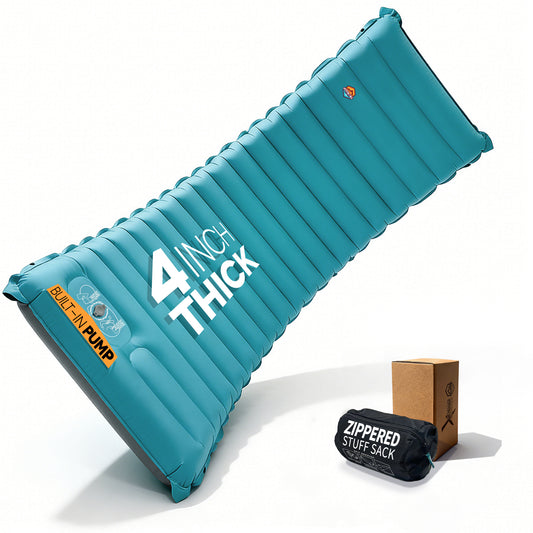 Camping Inflatable Sleeping Pad with Built-in Pump, Extra Thickness - AIRLIVE2000