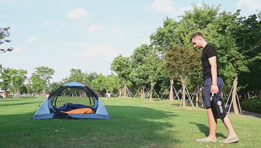 Inflatable Camping Sleeping Pad with Built-in Pump, Extra Thickness and Wide Plus - Airlive2000P